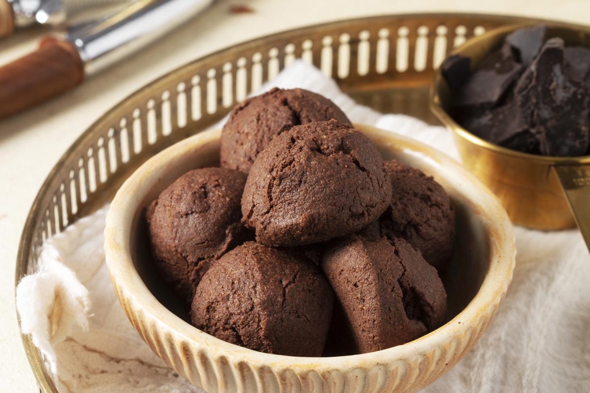 Glutensiz Fındık Kakaolu Kurabiye